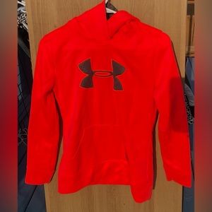 Kids Orange Under Armour Hoodie